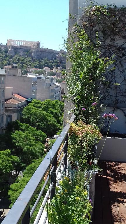 Ferienwohnung Hidesign Athens Art Loft Penthouse Acropolis View Exterior foto